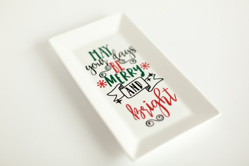 Custom Platter Merry /& Bright Christmas Platter Custom Housewarming Gift Custom Christmas Platter Custom Gift Custom Christmas Plate