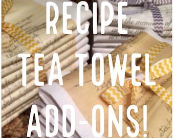 ADD-ON for Recipe Tea Towels