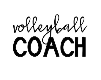 Volleyball Coach Car Decal, Custom Decal