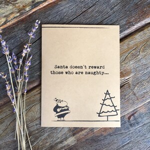 Funny Christmas Card. Funny Holiday Naughty Card.  Rustic Holiday Boyfriend Girlfriend Card Husband Wife Card Fiance Card. Love holiday card