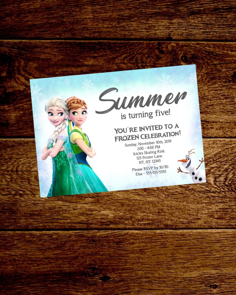 Frozen 2 Birthday. Frozen 2 Invite. Frozen Birthday Etsy