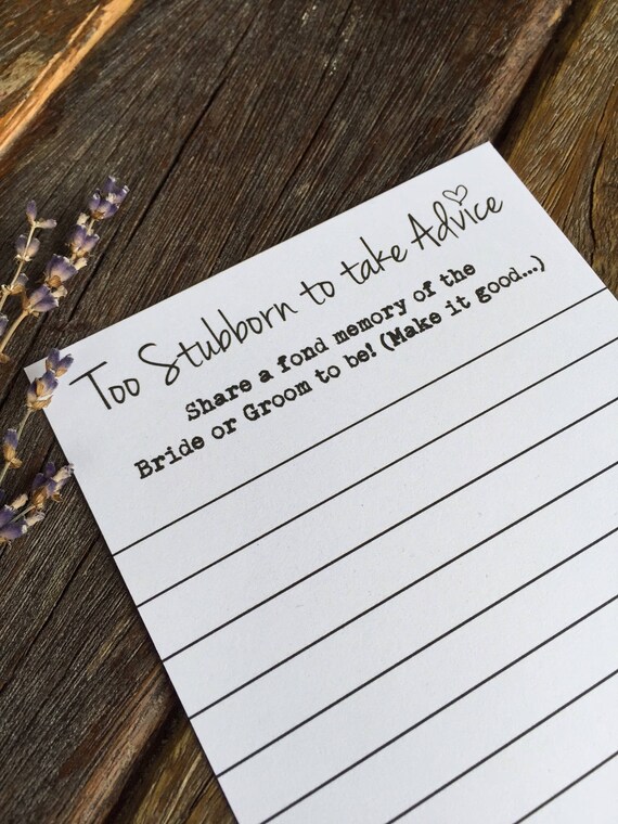 advice cards bride digital
