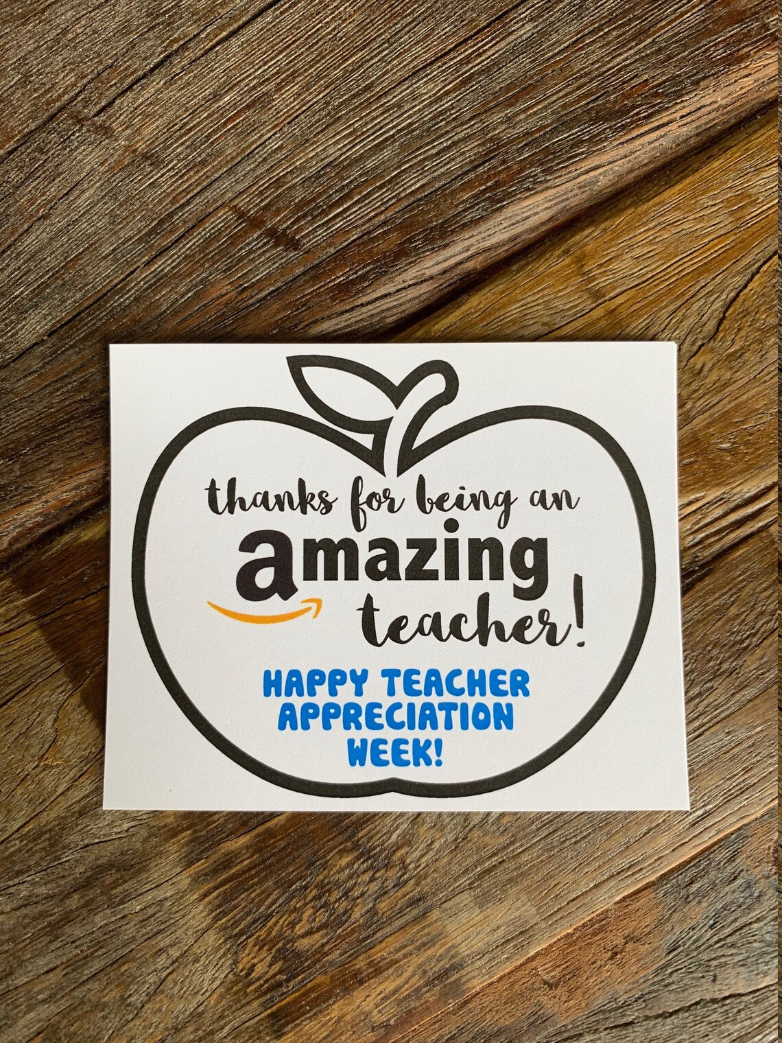 Amazing Teacher Amazon Gift Card Teacher Appreciation Week. | Etsy