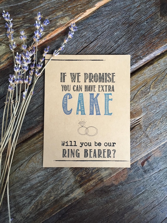 Flower girl and ring bearer proposal sale