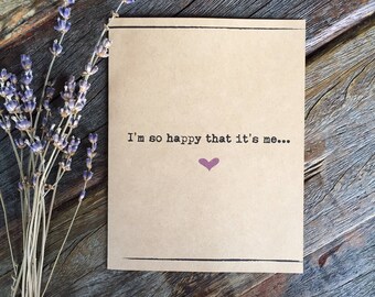 Tarjeta del día de la boda.  Tarjeta de boda rústica. No puedo esperar para casarme contigo. El día de nuestra boda. Por mi novio. Futuro Esposo Amor