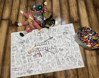 Christmas Giant / Jumbo Coloring Sheet Engineer Print