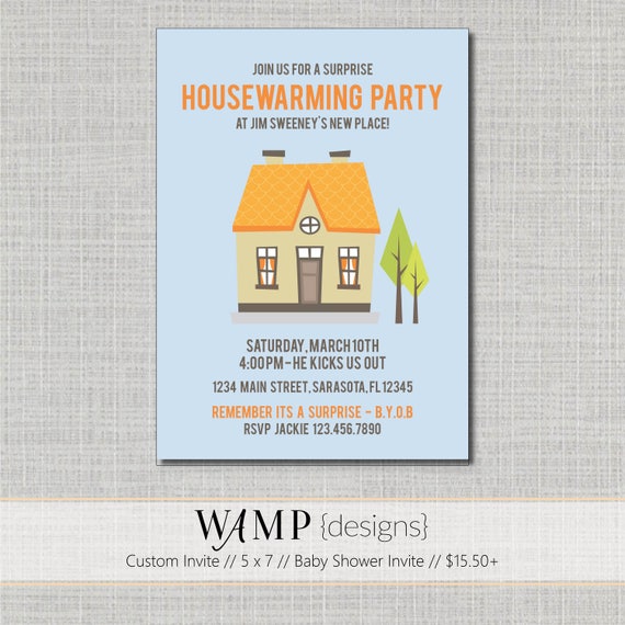 housewarming and baby shower invite