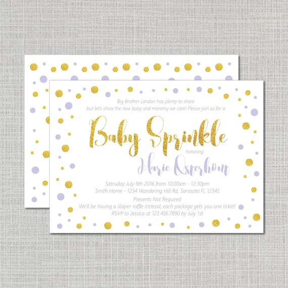 sprinkle shower invitations
