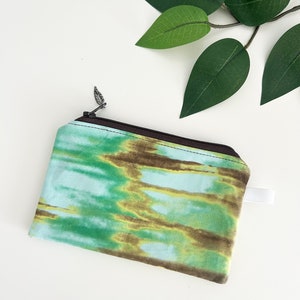 Petite pochette zippée/petit portefeuille/porte-monnaie/portefeuille en tissu/rembourrage de bas/pochette pour conseils