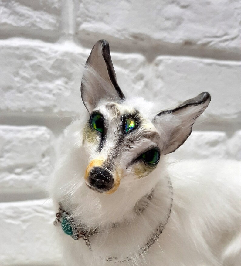 Fox Art Doll Animal OOAK Fantasy Creature Toy Plush Poseable