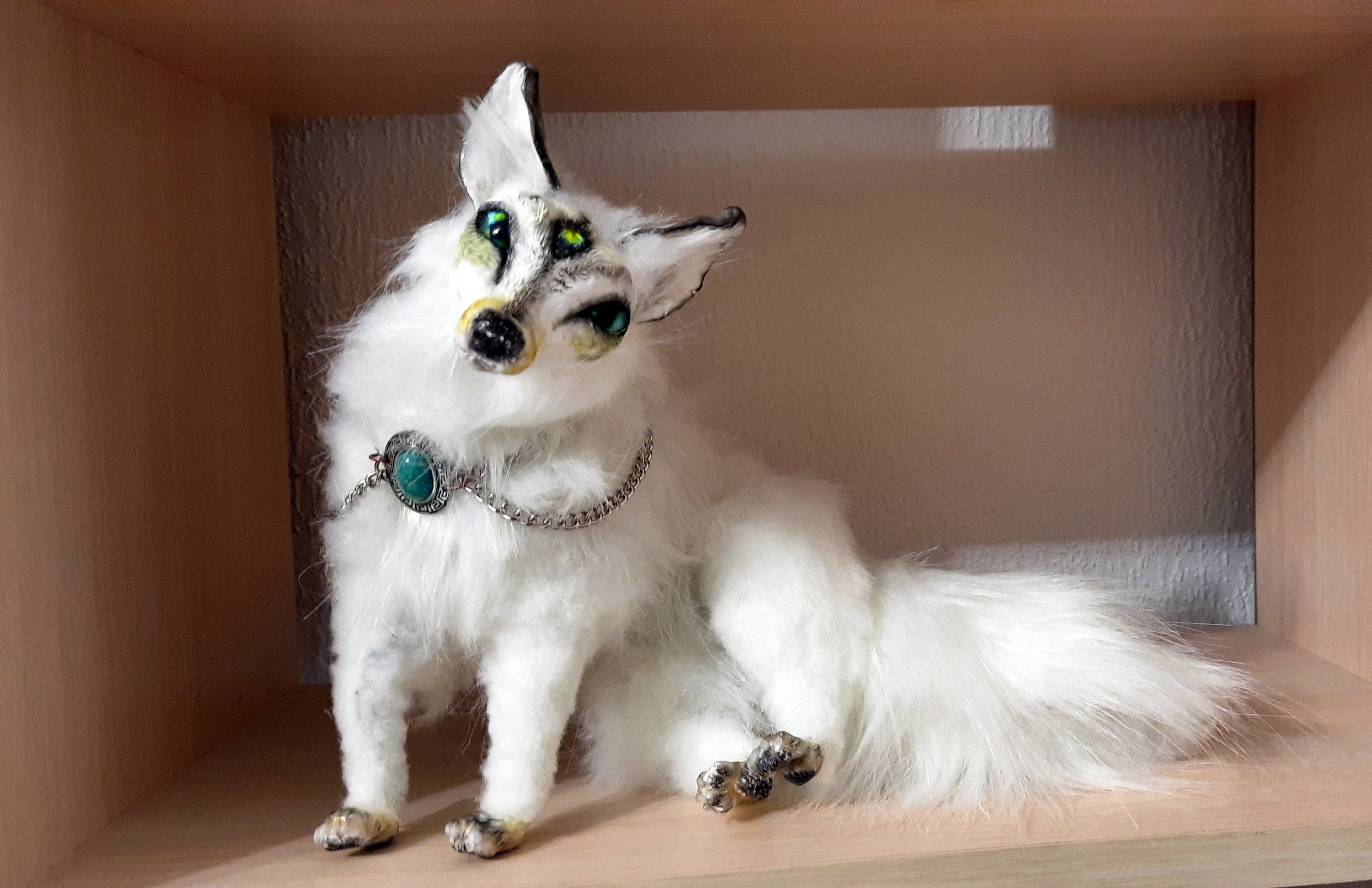Fox Art Doll Animal, OOAK Fantasy Creature Toy Plush Fox Art Doll Animal, OOAK Fantasy Creature Toy Plush
