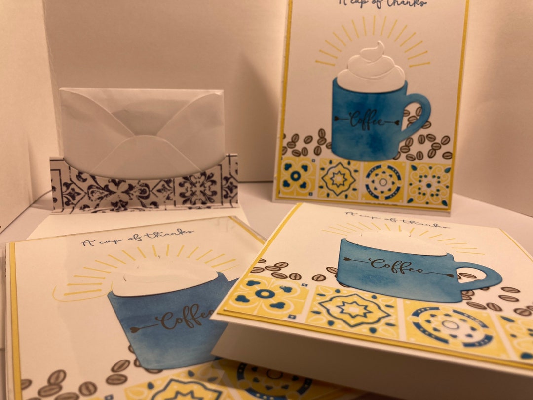 A Cup of Thanks Pop up Gift Card Holder - Etsy