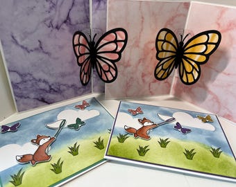 Carte pop-up papillon