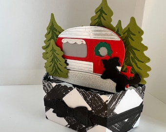 Winter Camping Pop- Up Card