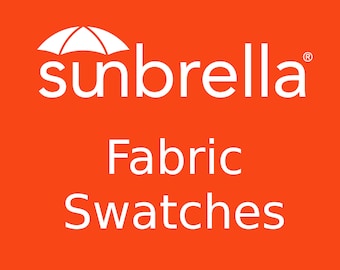 Sunbrella Fabric Swatch Request.  Please read the description.
