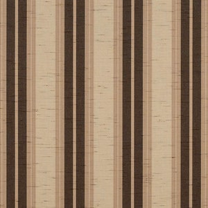 May include: A fabric with vertical stripes in brown and beige.