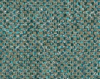 Sunbrella® Upholstery Crosshatch II Lagoon 145347-0002 54&quot; Indoor / Outdoor Upholstery Fabric by the Yard
