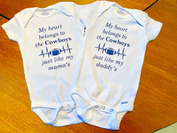dallas cowboys newborn onesie