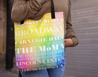 Art Tote Bag, NYC Art Tote, Artist Tote Bag, Actor Tote Bag, Museum Tote, Musician Tote Bag, LGBT Tote, Actres Tote, Theater Tote, Film Tote