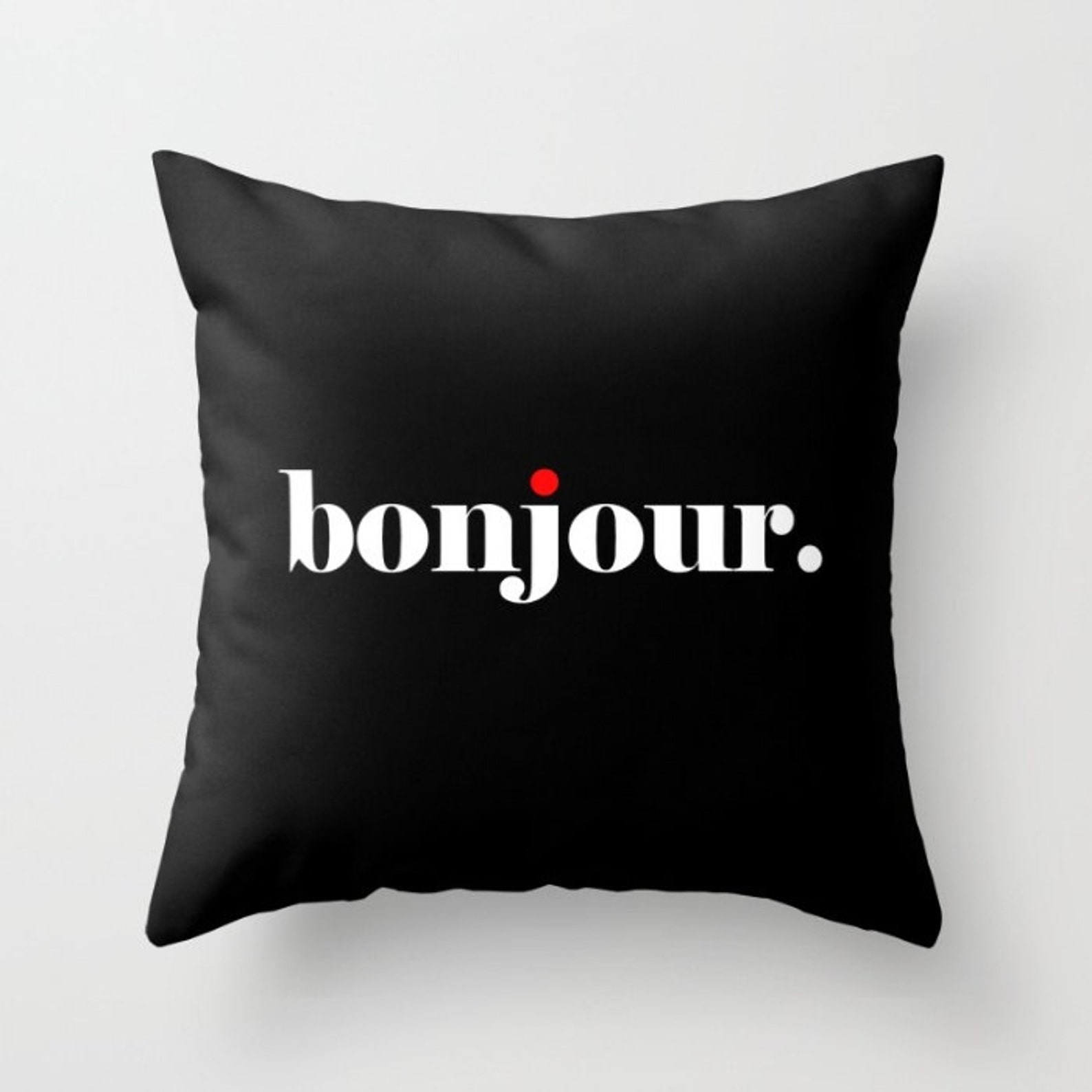 Bonjour Pillow Cover French Pillow Paris Pillow Cover Etsy