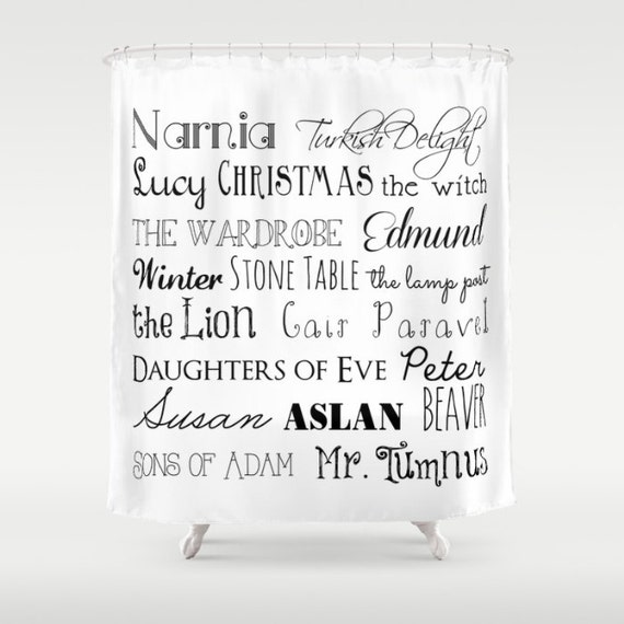 Narnia Shower Curtain Narnia Bathroom Narnia Decor Narnia Etsy