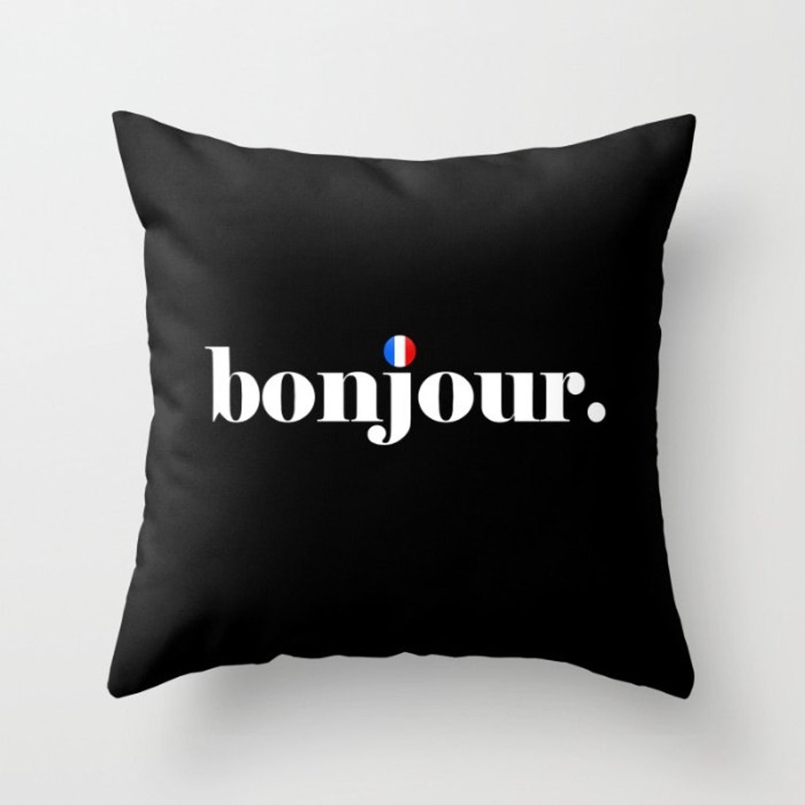 Bonjour Pillow Cover French Pillow Paris Pillow Cover Etsy