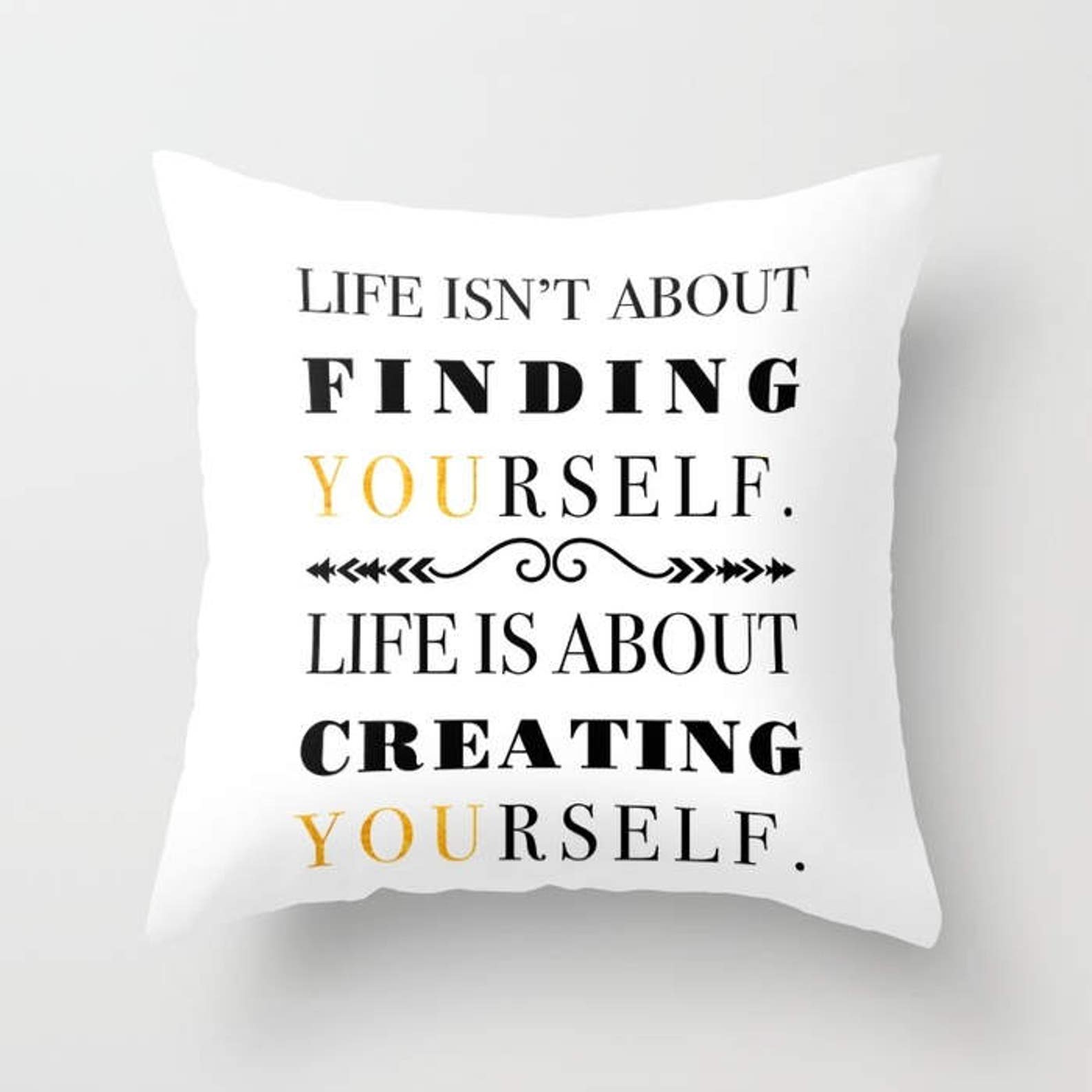Inspirational Pillow Quote Pillow Success Saying Life Etsy