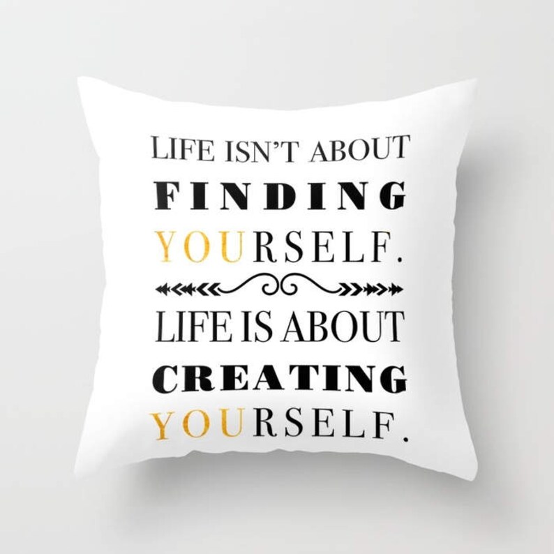 Inspirational Pillow Quote Pillow Success Saying Life Etsy