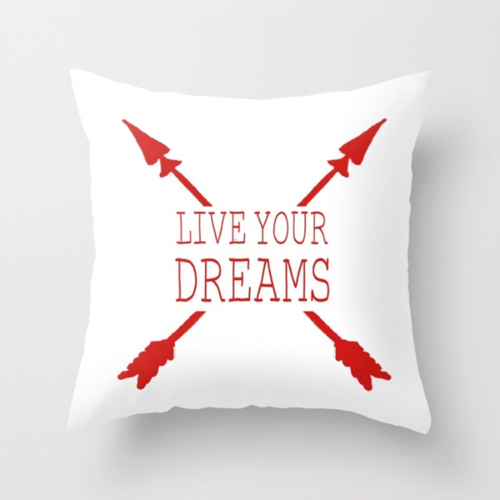 Dreams Pillow Cover Live Your Dreams Pillow Dream Pillow Etsy