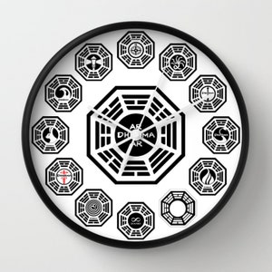 Lost Clock, Dharma Clock, Gift For Lost Fan, Lost Lover, Lost TV show, Dharma Initiative, Dharma Station, 4815162342, The Looking Glass, 108