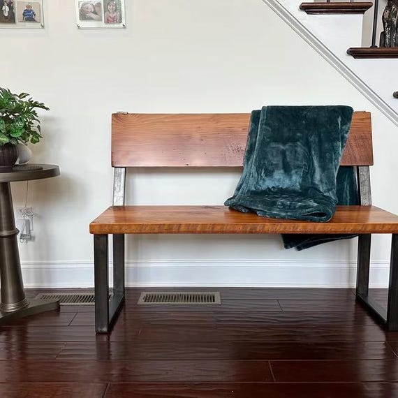Entryway bench with back discount