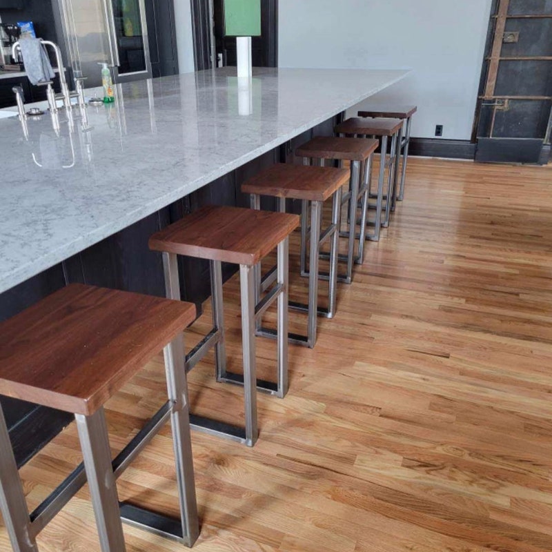 Rustic Live Edge Stool Rustic Bar Stools - Etsy