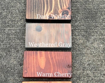 Reclaimed wood samples