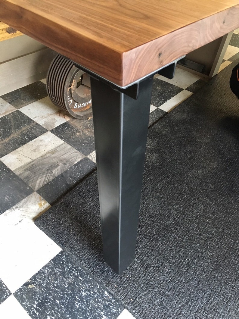 Steel post legs. Metal legs. Metal table legs. Steel Table legs. Square legs. Table leg set. image 5