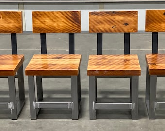 Reclaimed wood chair. Industrial chair. Dining room chair. Desk chair. Rustic chair. Office chair. Table chair.