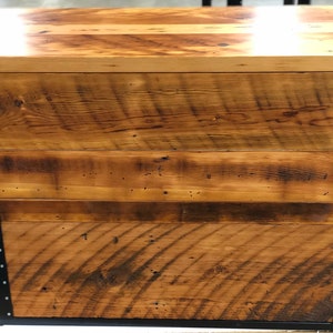 Industrial Lateral File Cabinet. Reclaimed Wood Cabinet. Credenza. Horizontal Cabinet. Large Filing Cabinet. Dresser. Desk Storage. Drawers. image 8