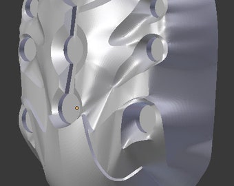 Mask based on Jax - pepakura and print