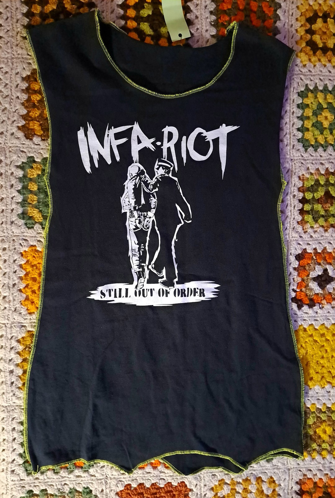 Reconstructed Infa Riot Shirt, Dress Small, Punk - Etsy