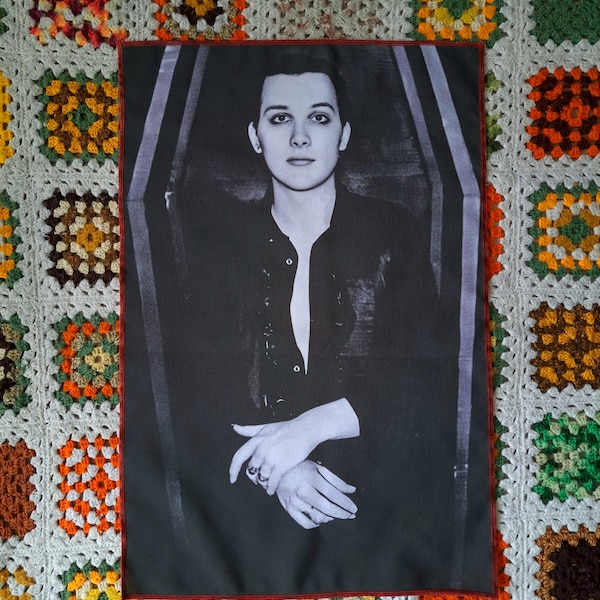 Dave Vanian, The Damned,  cloth poster punk goth