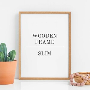 Wooden frame 21x30cm: black, white or oak, size A4, 8x12 image 2