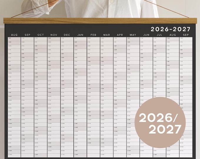 Wall Calendars 2026-2027