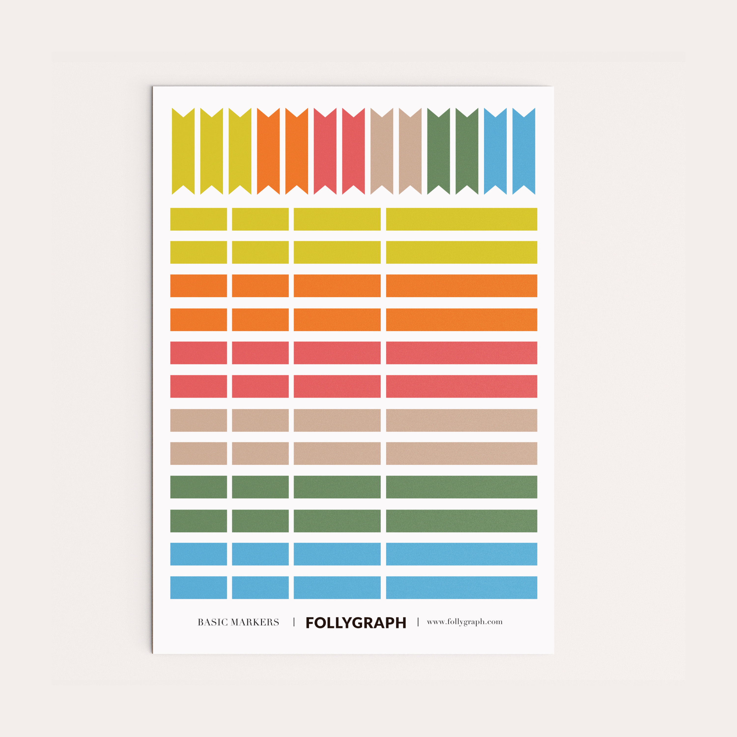 61 Stickers Sheet for Organizing Wall Planners & Calendars - Basic Markers  - Etsy