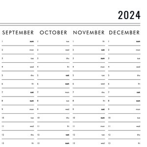 2024 Jahresplaner mit Aufklebern Wandkalender, Familienplaner Bild 4
