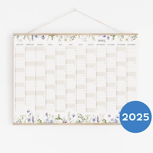 2025 Wandkalender Deutsch Personalisiert