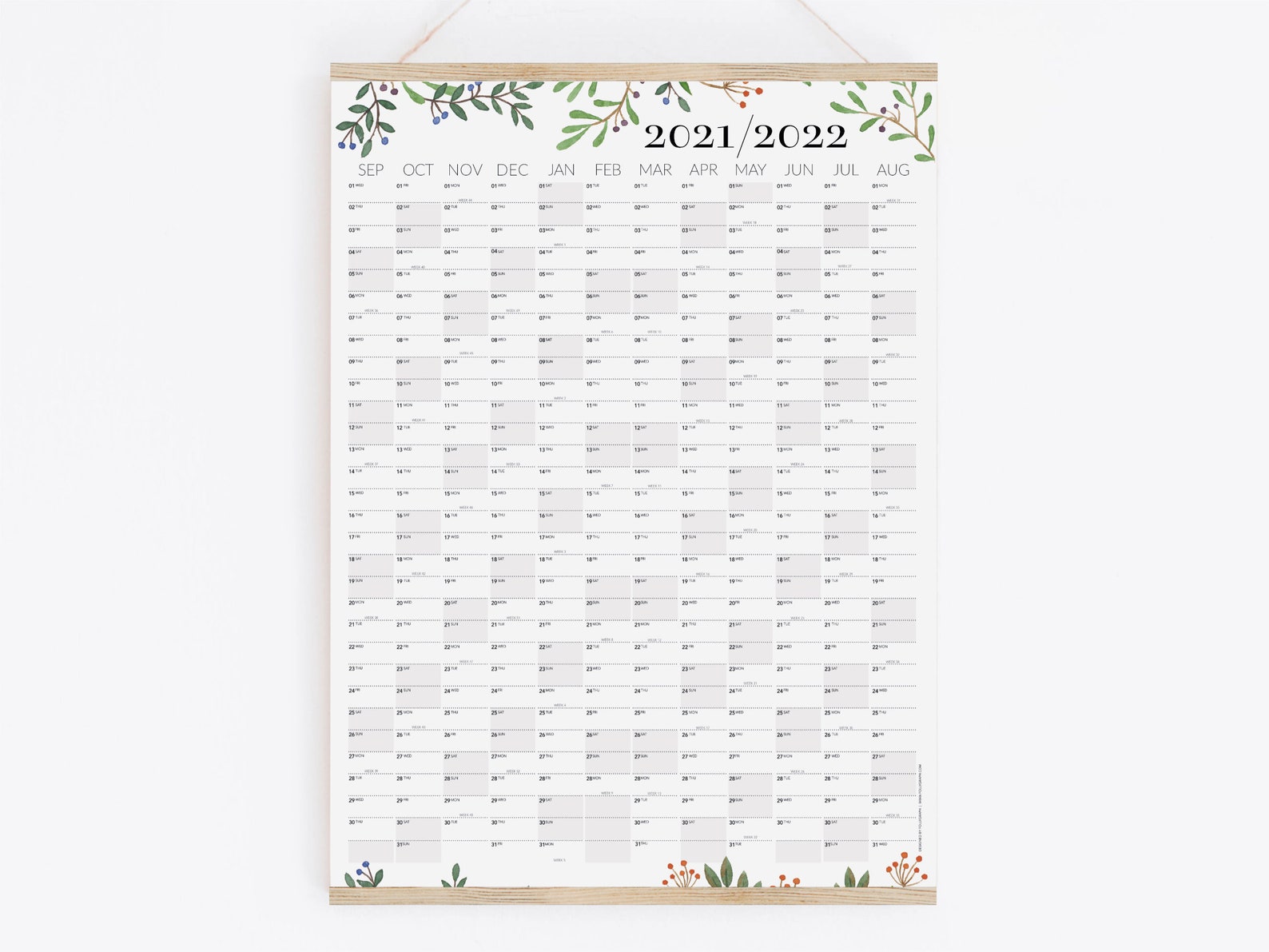 2021-2022-academic-wall-calendar-wall-planner-18x24-24x36-a2-etsy