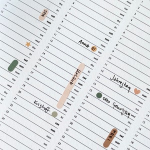 2024-2025 Academic Wall Planner With Stickers Wall Calendar, School ...