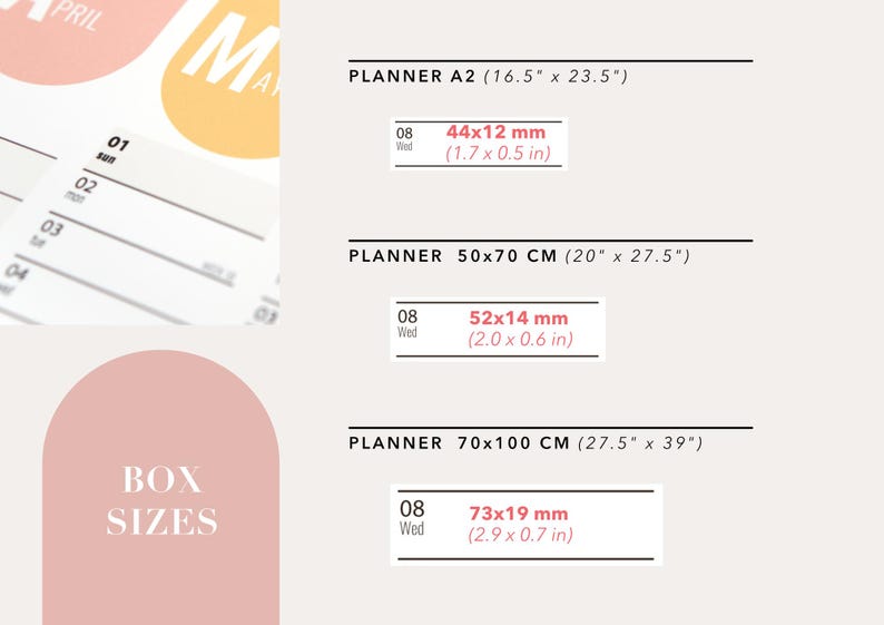 Agenda mural 2026, Calendario Girl Power / Idioma personalizado / Regalo personalizado para la familia A2 50x70 70x100 imagen 7