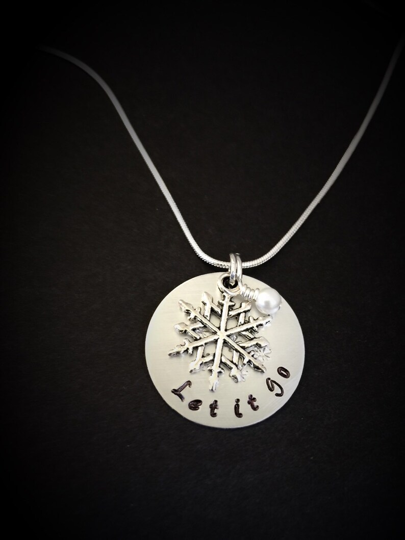 Frozen Inspired Necklace Let it Go Gift Frozen inspired Hand Etsy