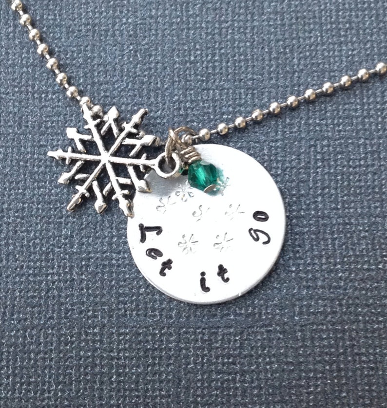 Frozen Inspired Necklace Let it Go Gift Frozen inspired Hand Etsy