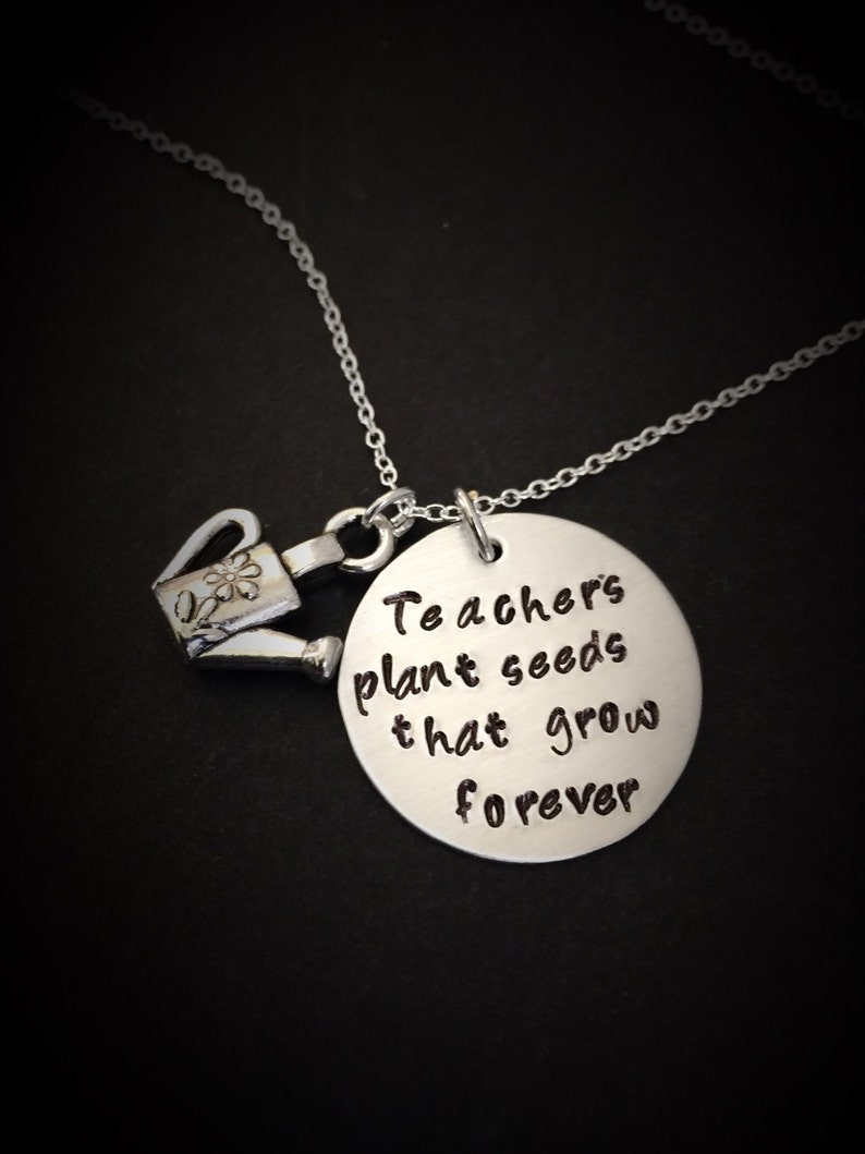 Personalized Teacher NecklaceTeacher's Jewelry Teacher Etsy